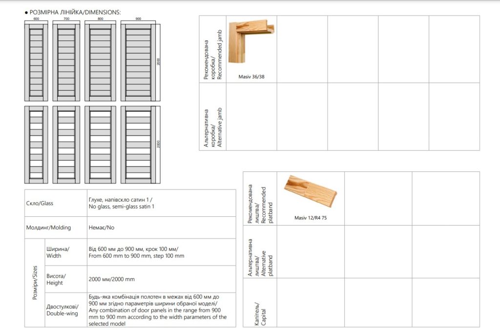Міжкімнатні двері Rodos Woodmix Master 1