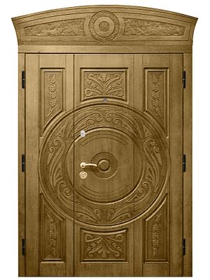 Вхідні двері Максимум XL9 з арочною фрамугою фото 3