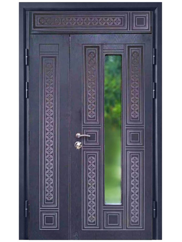 Вхідні двері Максимум XL10 півторачні з прямокутною фрамугою