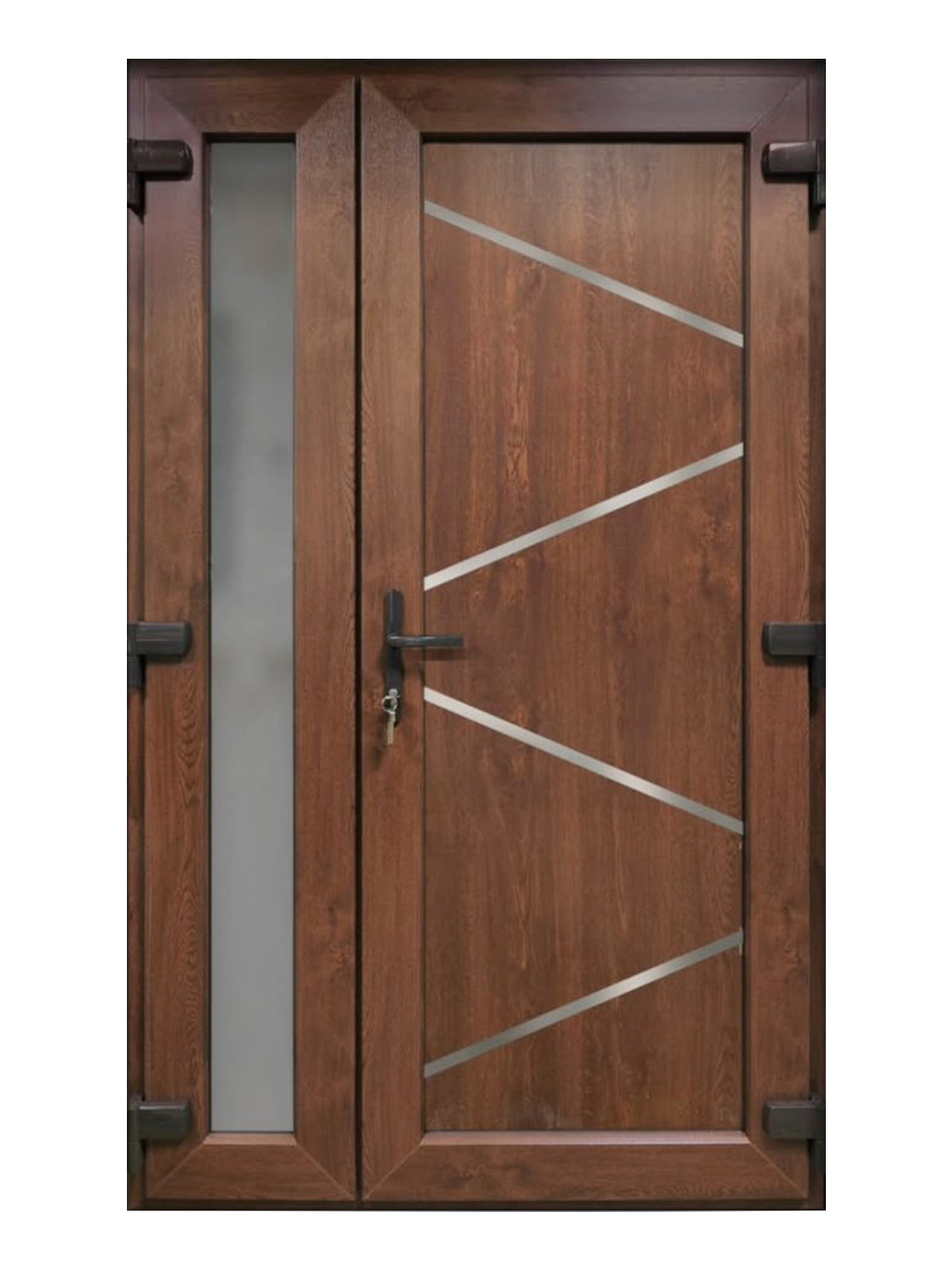 Металопластикові вхідні двері L04 одностулкові Металопластикові вхідні двері L04 одностулкові