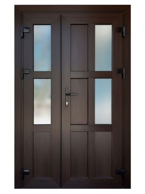 Металопластикові вхідні двері S13 двостулкові