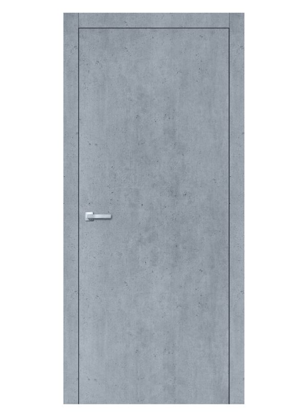 Міжкімнатні двері Loft Plato колір білий бетон,1