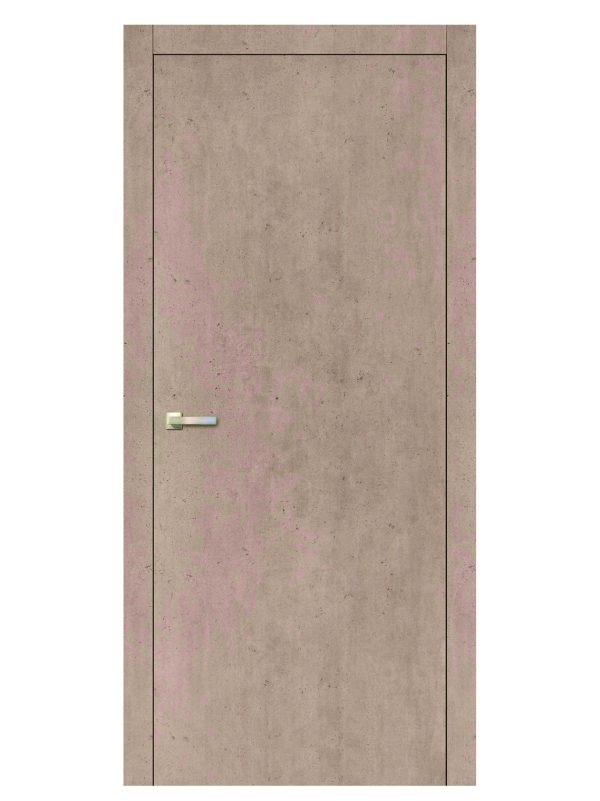 Міжкімнатні двері Loft Plato колір білий бетон,2