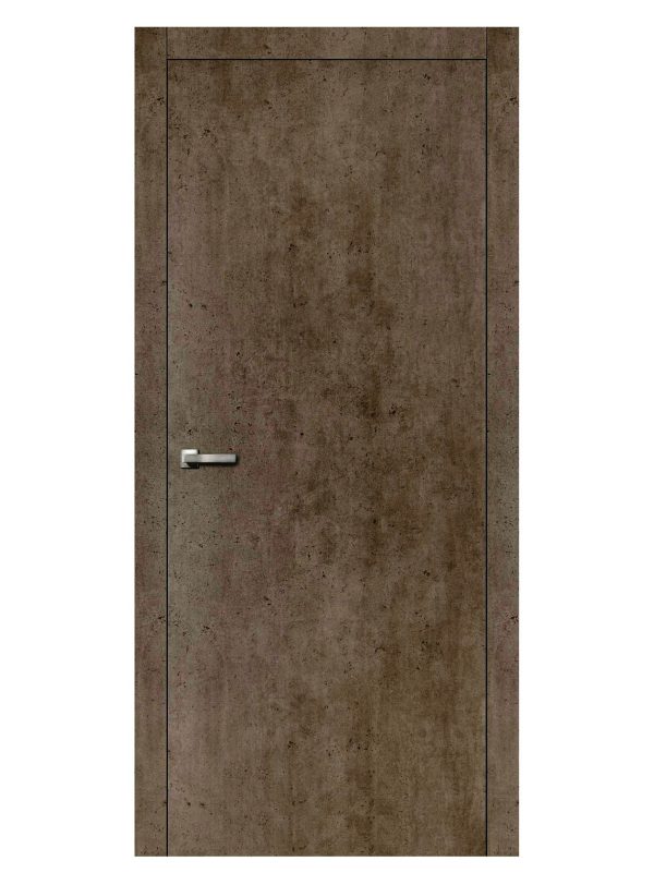 Міжкімнатні двері Loft Plato колір білий бетон,4