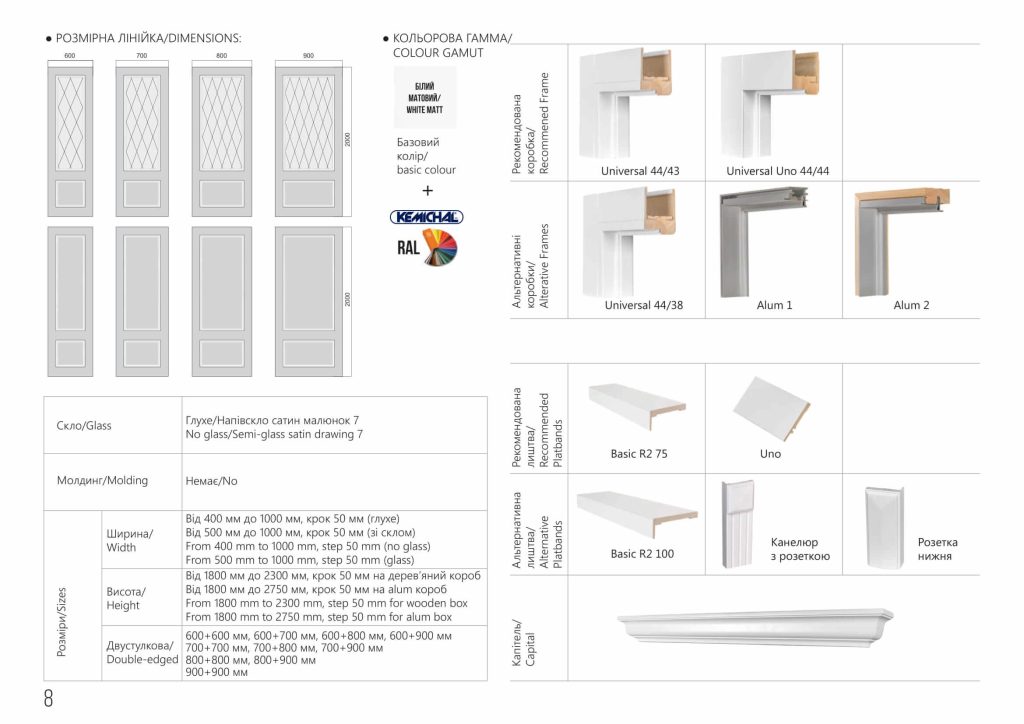 Міжкімнатні двері CORTES GALANT фото 2