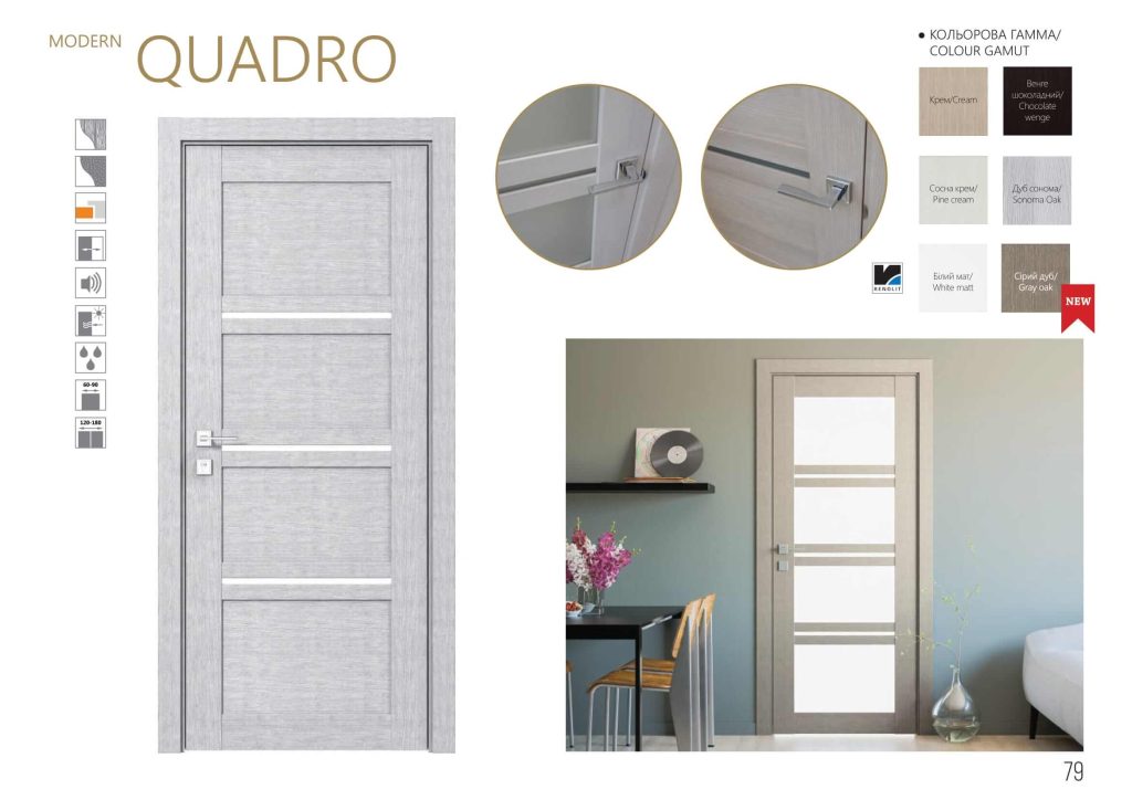Міжкімнатні двері MODERN QUADRO фото 1