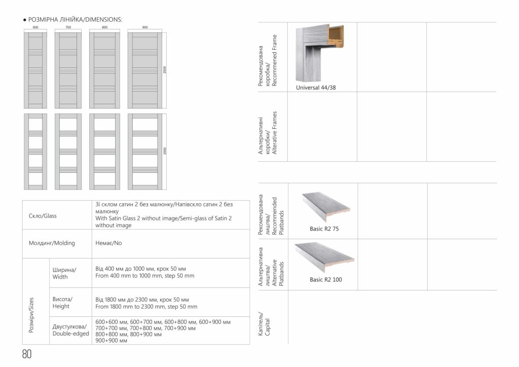 Міжкімнатні двері MODERN QUADRO фото 2