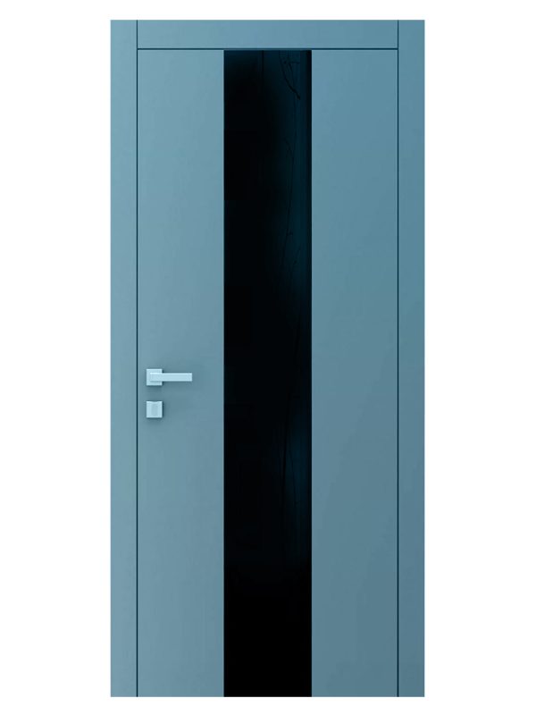 Міжкімнатні двері MaDen Glass 2 сіра емаль.5