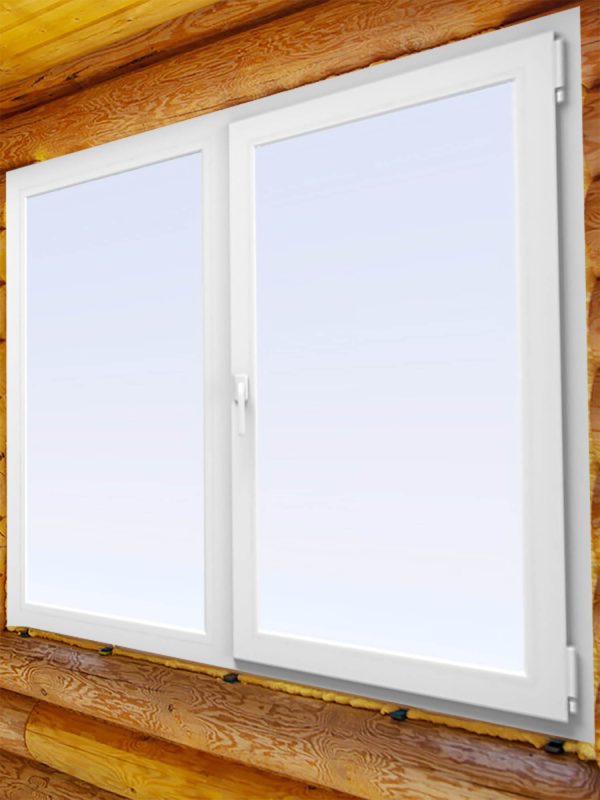 Вікно двостулкове металопластикове прямокутне 102-2