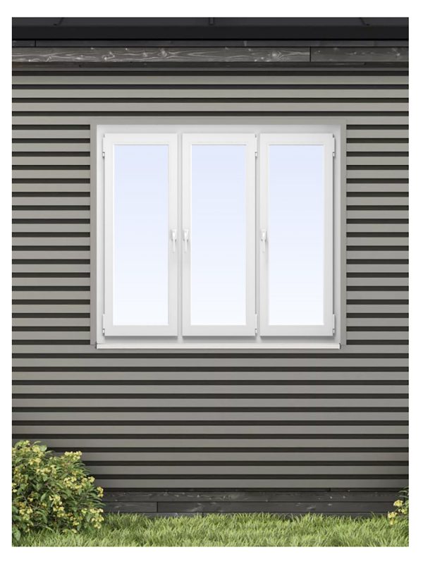 Вікно тристулкове металопластикове прямокутне 113-1