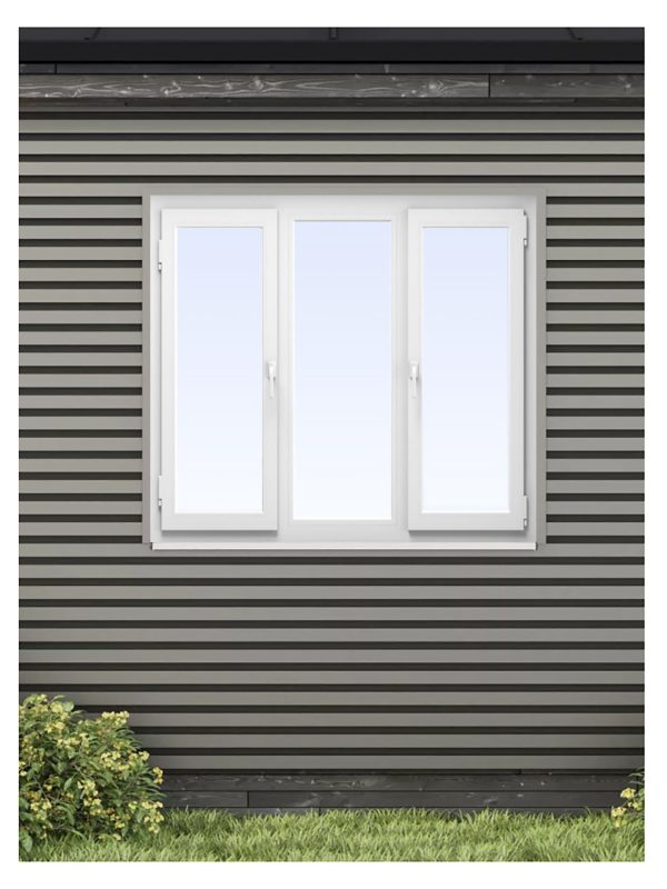 Вікно тристулкове металопластикове прямокутне 114-1