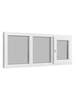 Вікно тристулкове металопластикове прямокутне 53