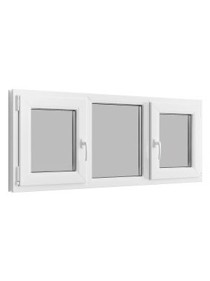 Вікно тристулкове металопластикове прямокутне 58