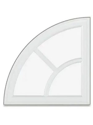 Вікно металопластикове трикутне 93