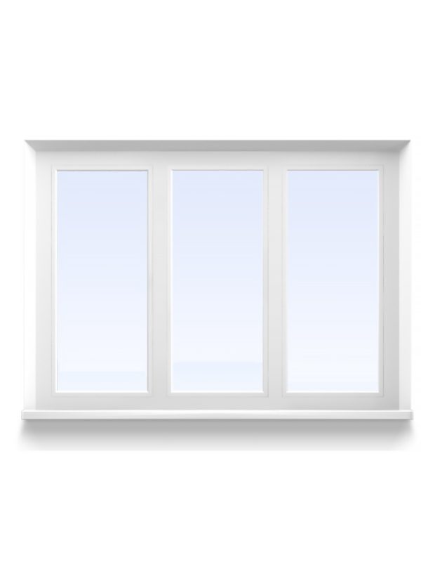 Вікно тристулкове металопластикове прямокутне 109