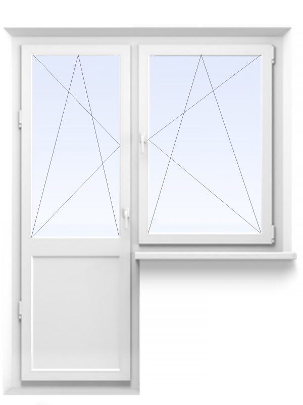 Вікно і двері балконні металопластикові 119