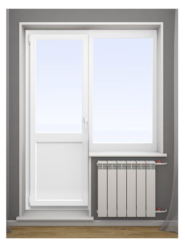 Вікно і двері балконні металопластикові 120-11