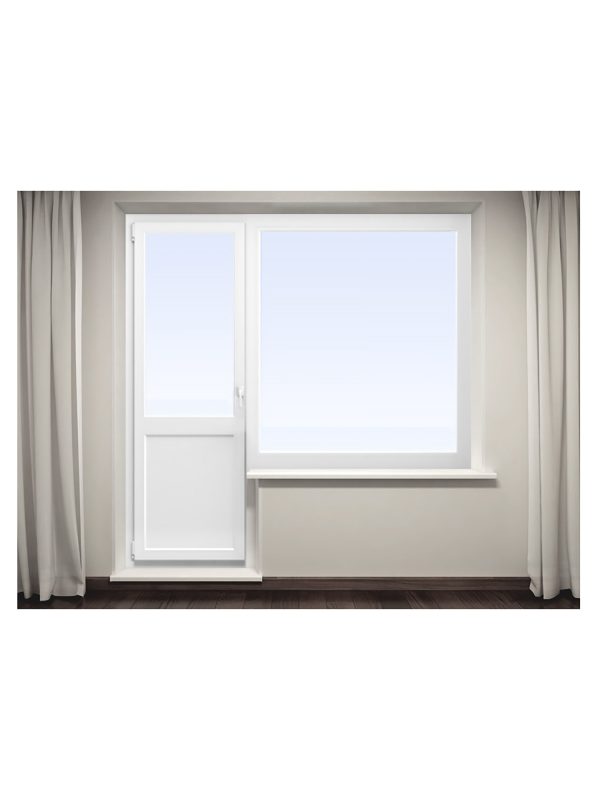 Вікно і двері балконні металопластикові 120-22