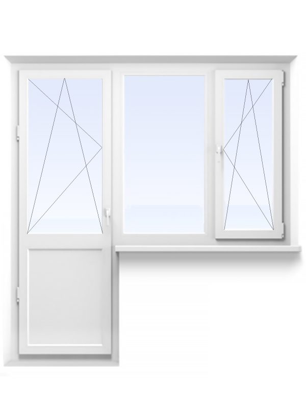 Вікно і двері балконні металопластикові 122