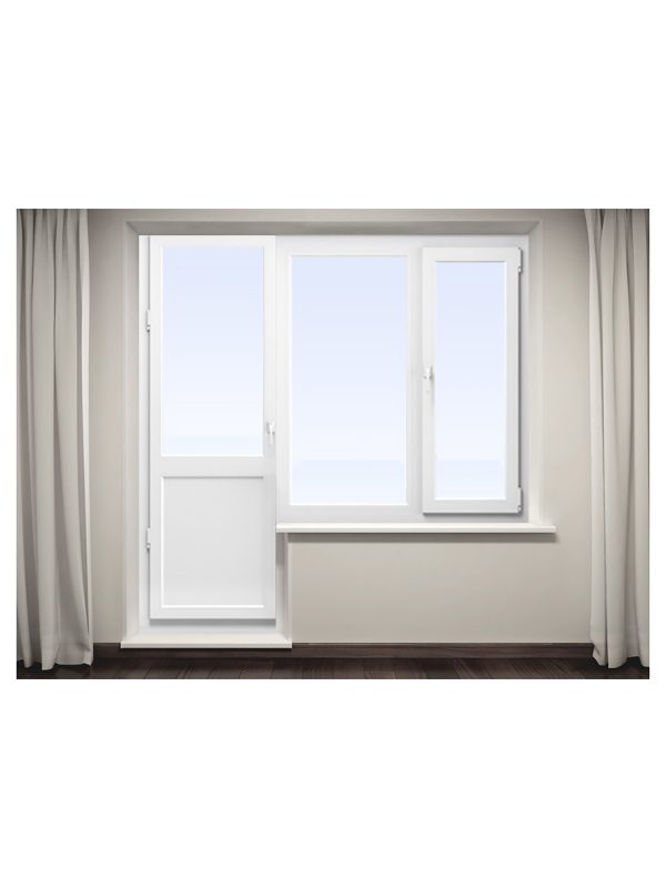Вікно і двері балконні металопластикові 122 - 2