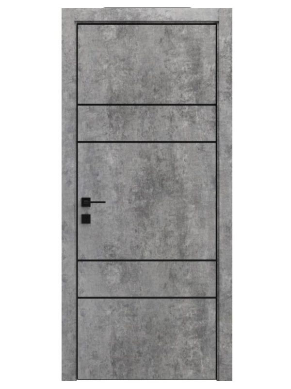 міжкімнатні двері modern flat 04 контур alum-5