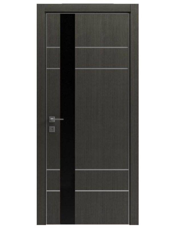 міжкімнатні двері modern flat-05 контур alum-2