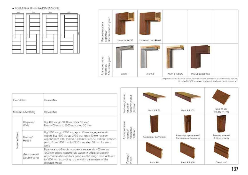 Міжкімнатні двері Rodos Liberta Domino 3 Шпон 7