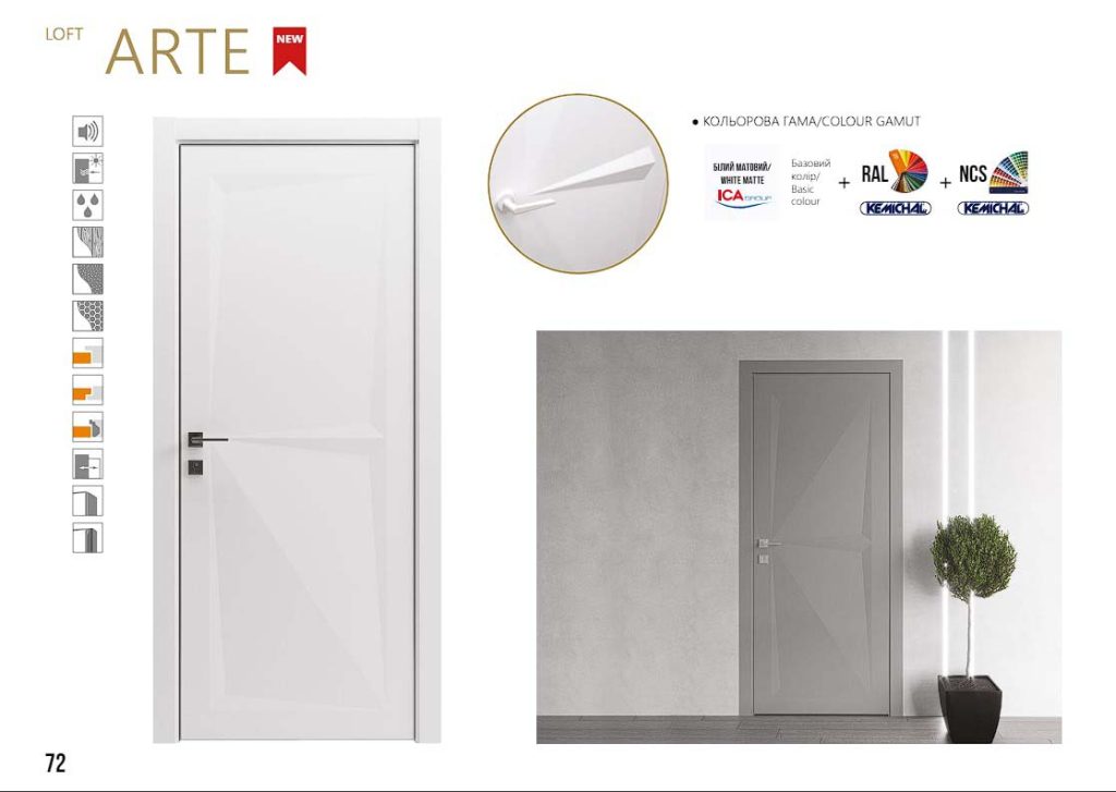 Міжкімнатні двері Rodos Loft Arte 6