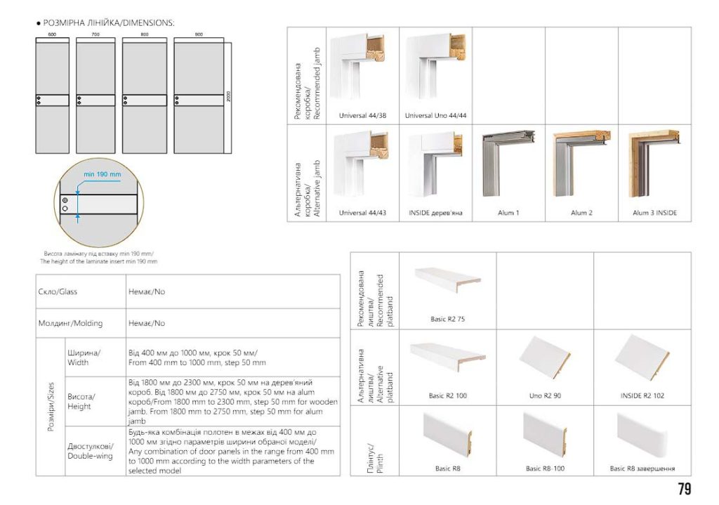 Міжкімнатні двері Rodos Loft Berta GL 6
