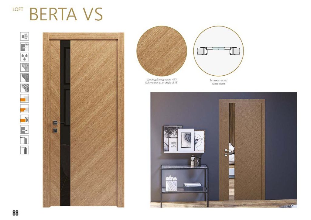 Міжкімнатні двері Rodos Loft Berta V Шпон 6