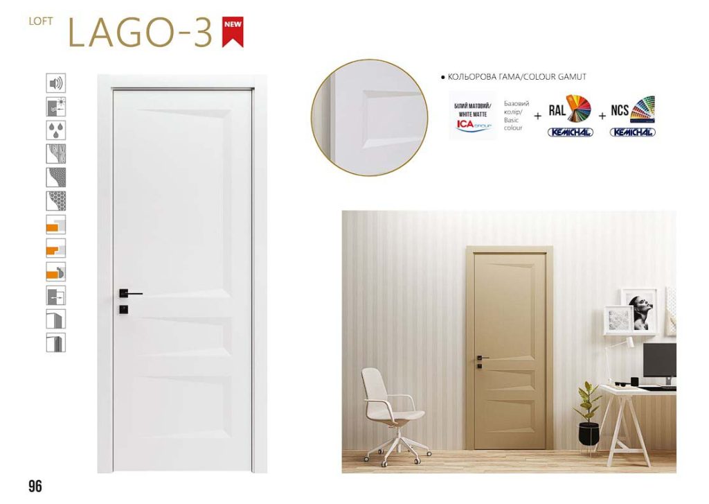 Міжкімнатні двері Rodos Loft Lago 3 8