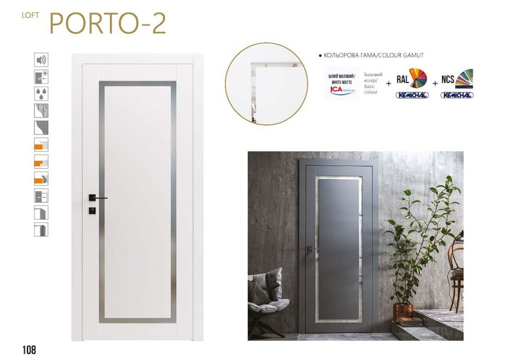 Міжкімнатні двері Rodos Loft Porto 2 7