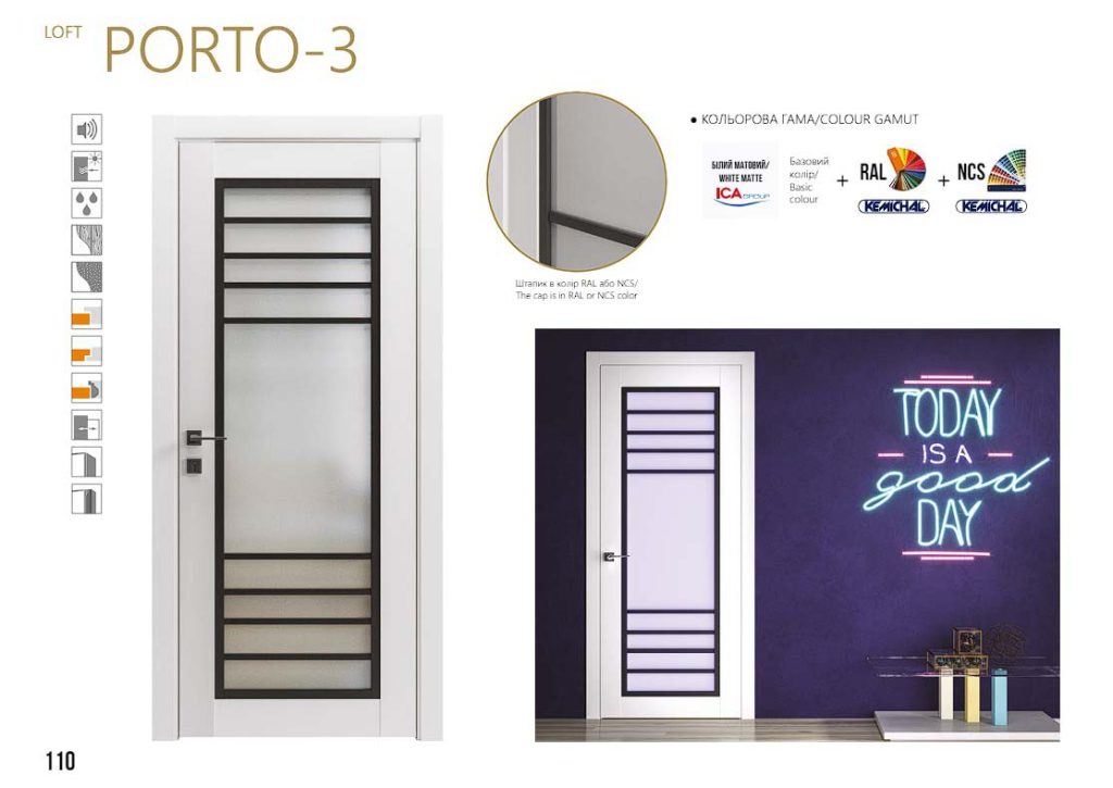 Міжкімнатні двері Rodos Loft Porto 3 6