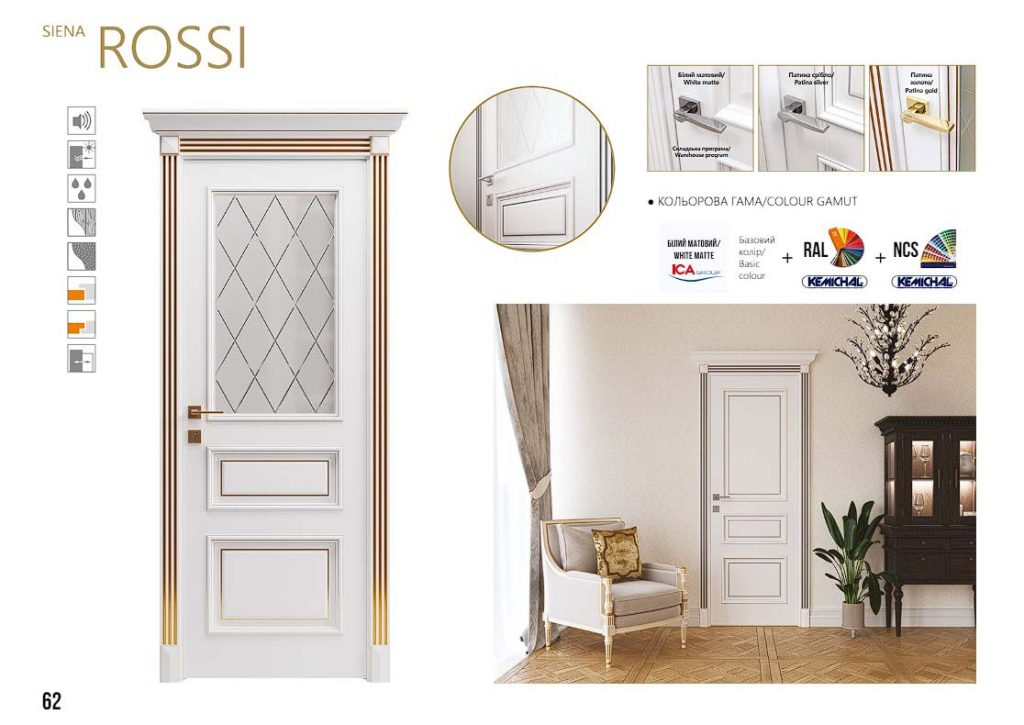 Міжкімнатні двері Rodos Siena Rossi 7