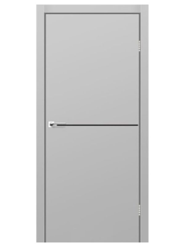 Міжкімнатні двері Leador Express SIMPLI - LOFT SL-02 Світло-сірий супермат праві
